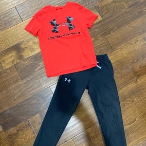 Kids under armour outfit size youth small